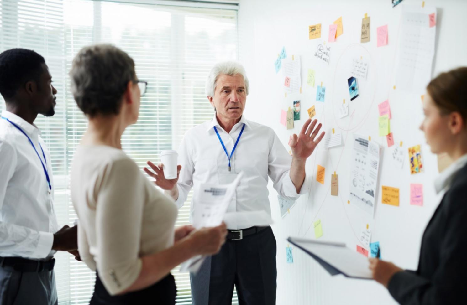 Modern startup office environment showcasing collaborative funding discussions